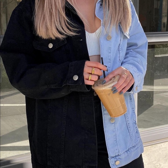 Boohoo Colour Block Denim jacket - Picture 2 of 4